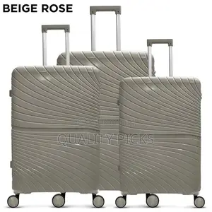 3 Piece S of 20, 24, 28 Inch Carry-on Hard-Sided Suitcase
