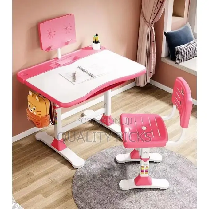 Kids Desk and Chair Set Height Adjustable