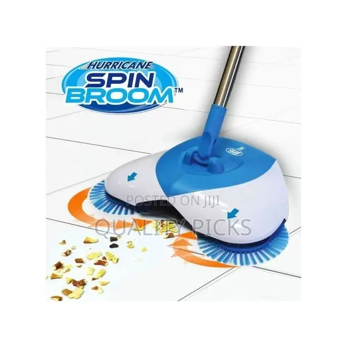 Hurricane Spin Broom - Blue,White