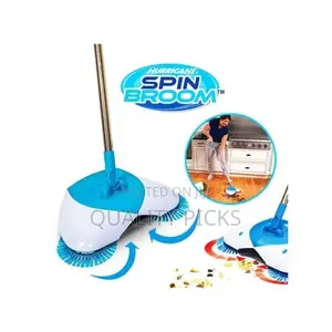 Hurricane Spin Broom - Blue,White