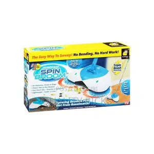 Hurricane Spin Broom - Blue,White
