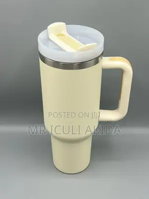Stanley Tumbler Travel Flask WTH Fliplid,Double Wall Straw