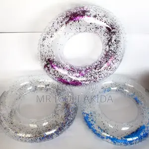 Intex Inflatable Transparent Swim Ring Floaters WTH Glitters