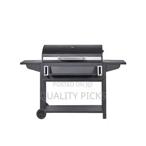 Adjustable Foldable Square Charcoal BBQ Smoker Grill