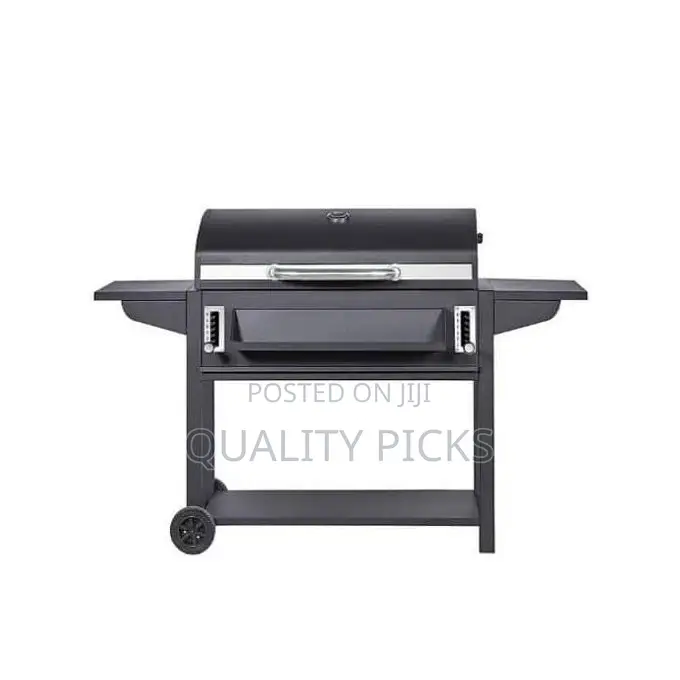 Adjustable Foldable Square Charcoal BBQ Smoker Grill