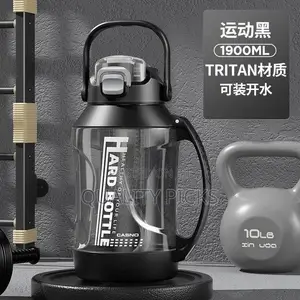 1900ML Water Bottle With Straw,Times Marker Water Bottles