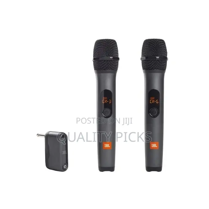 JBL Two Wireless Microphone System With Dual-Channel