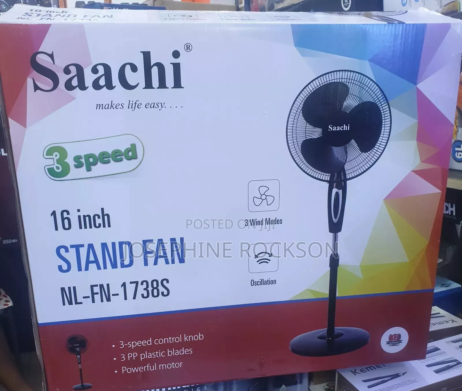 Saachi Electric Stand Fan
