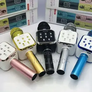 Wireless Karaoke Microphone Speaker WTH TF,USB,Radios,Lights