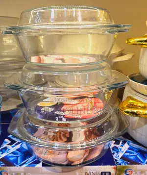 3 PCS Tempered Glass Casserole Dishes With Lid,