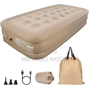 3x6 Deluxe PVC Flocked Camping Self Inflatable Air Mattress