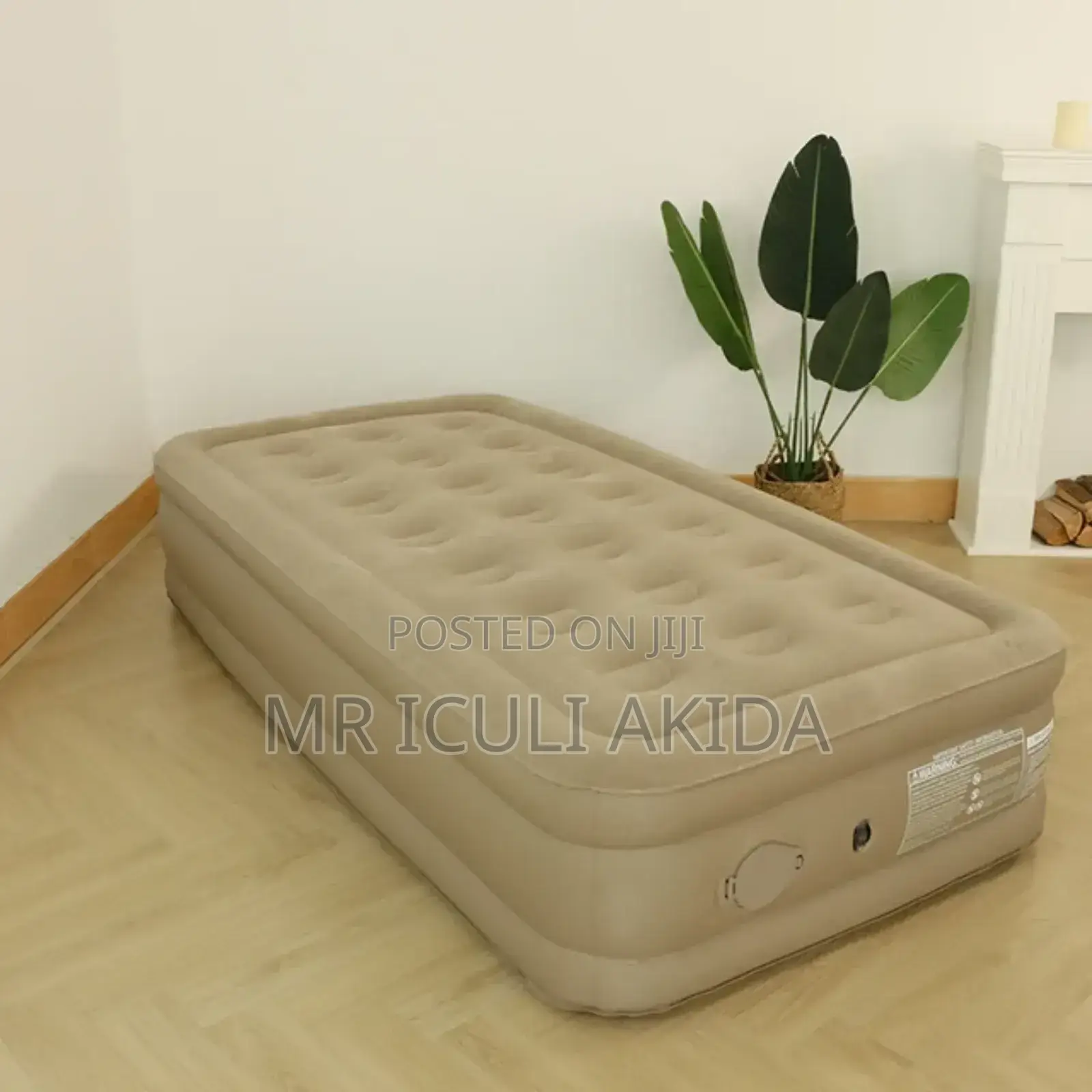 3x6 Deluxe PVC Flocked Camping Self Inflatable Air Mattress