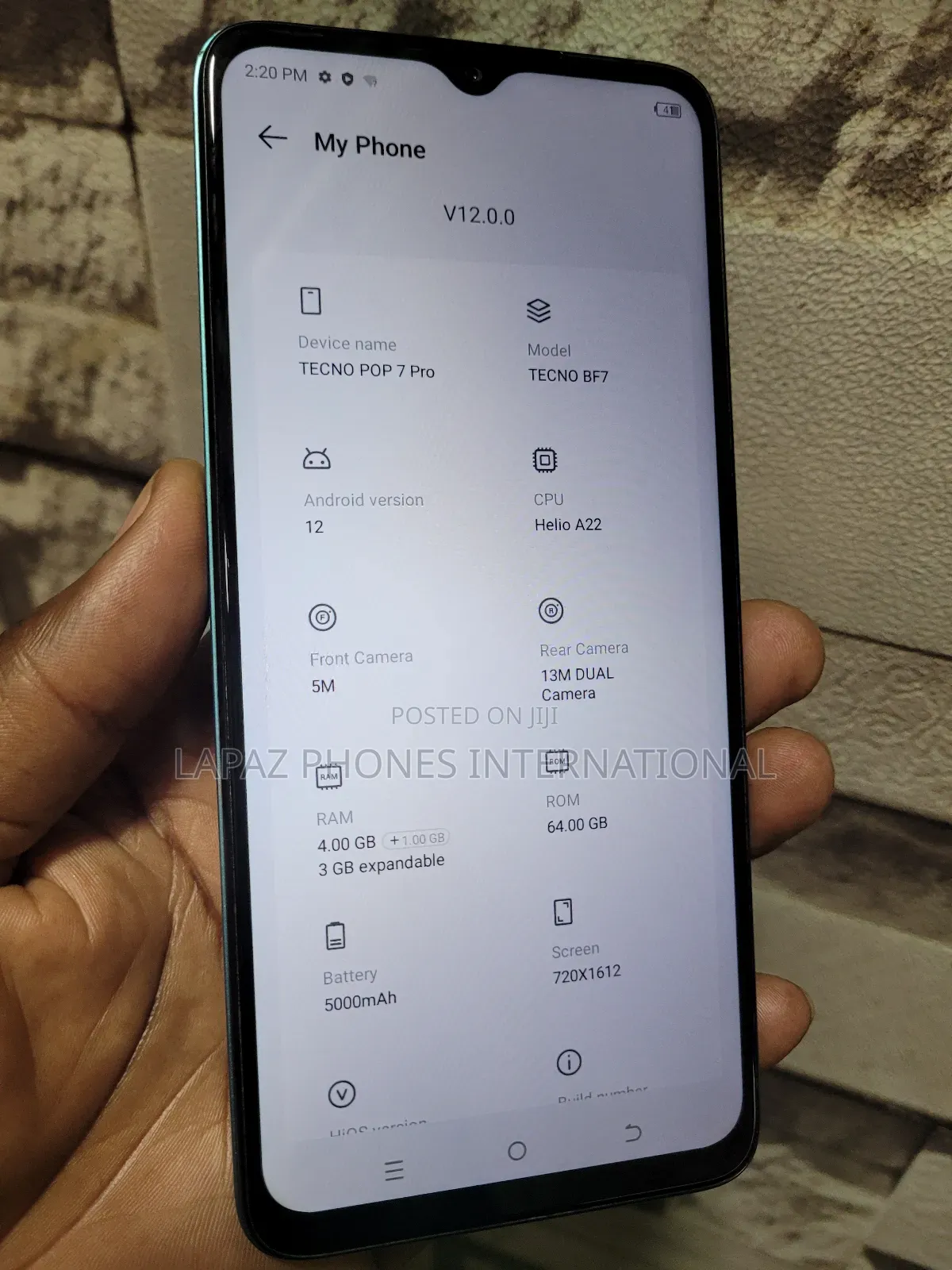 Tecno Pop 7 Pro 64 GB Blue