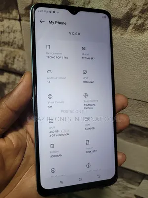Tecno Pop 7 Pro 64 GB Blue