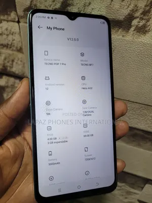 Tecno Pop 7 Pro 64 GB Blue
