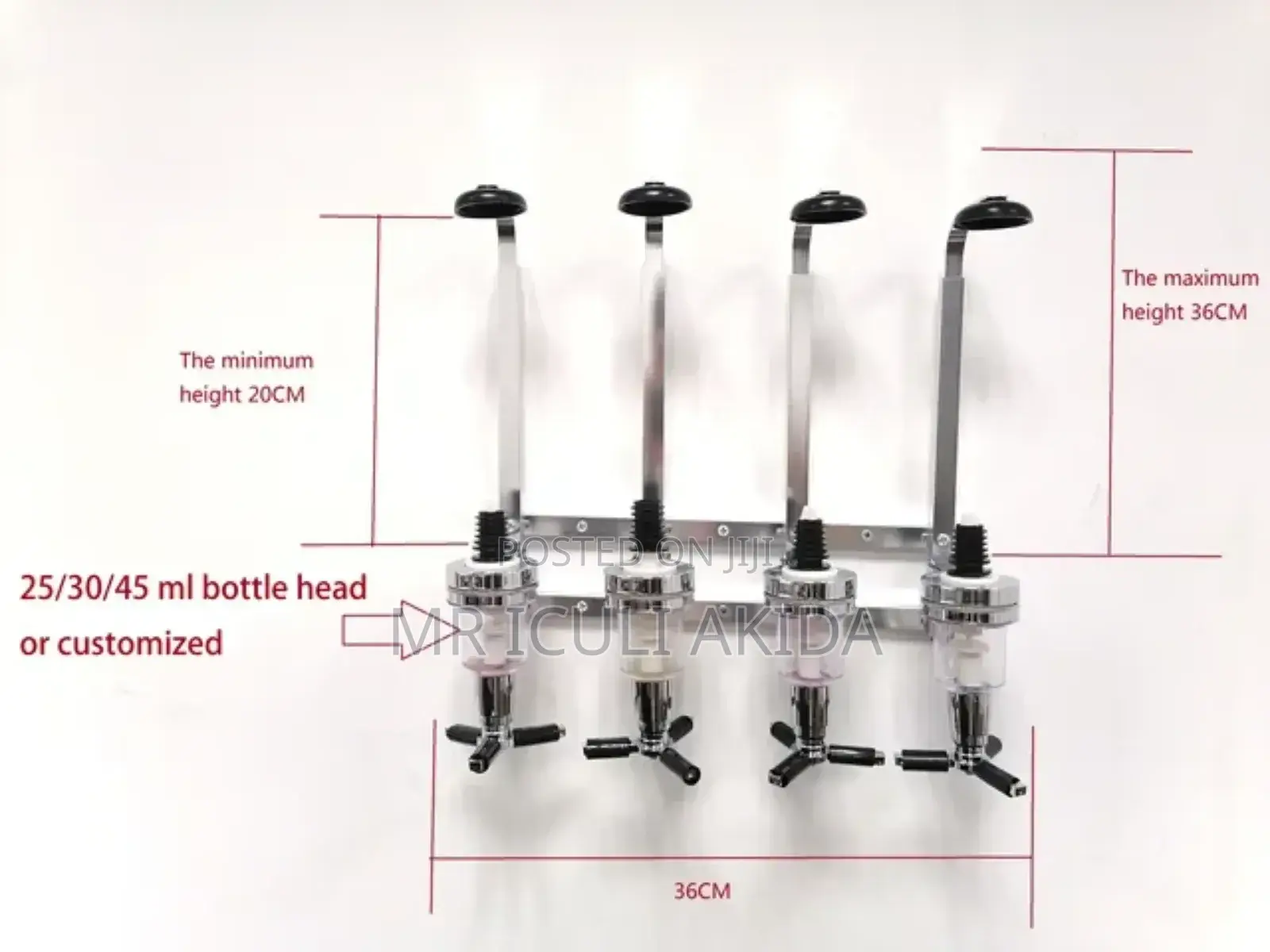 Wall Mounted Bar Stainless Steel Liquor Dispenser Butler