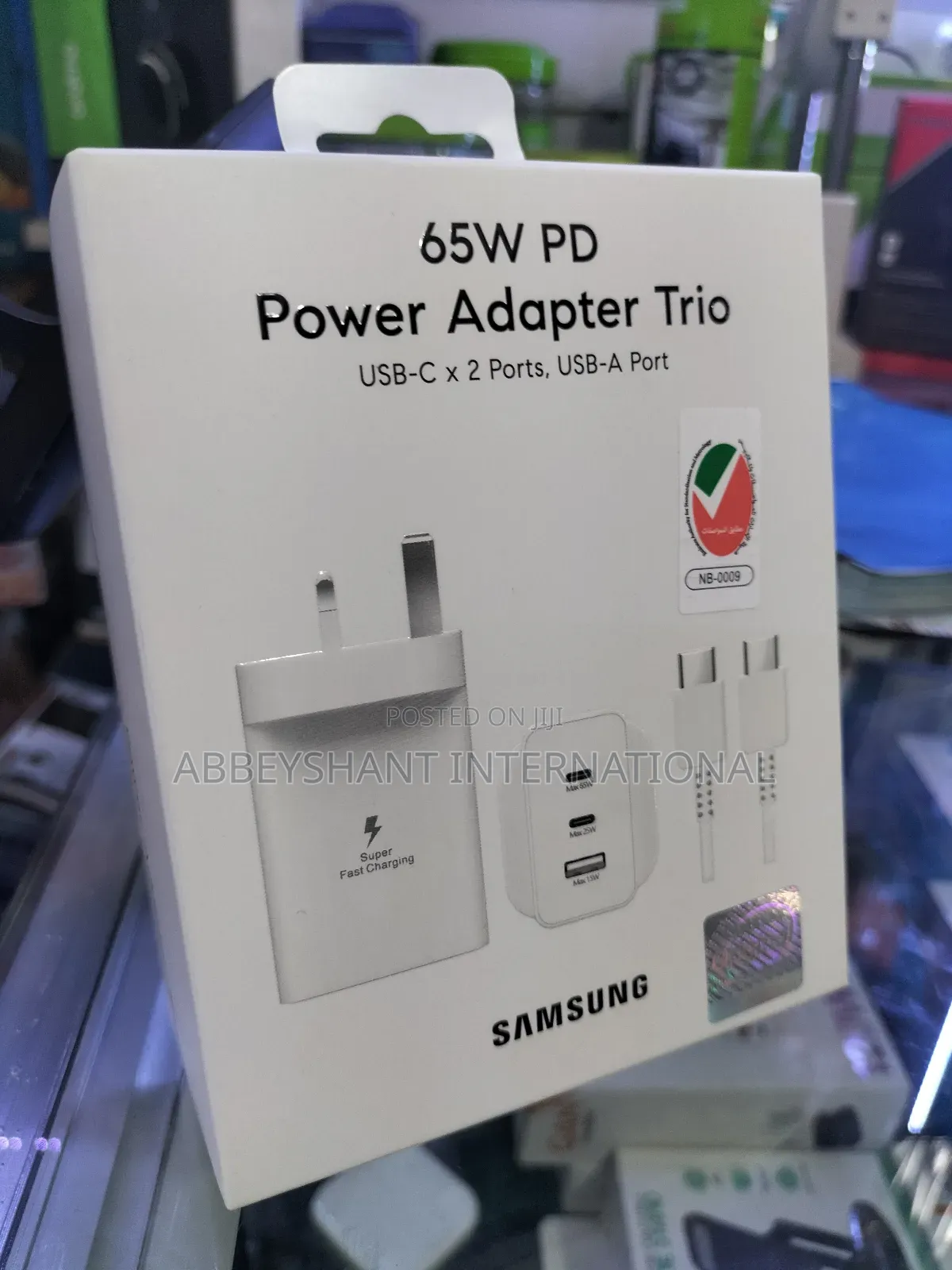 Fast Charger SAMSUNG 3-Port Super Fast Charging Wall Charger
