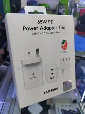 Fast Charger SAMSUNG 3-Port Super Fast Charging Wall Charger