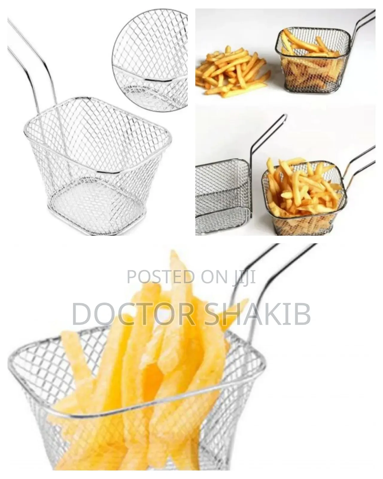 New Square Mesh Chips Frying Basket