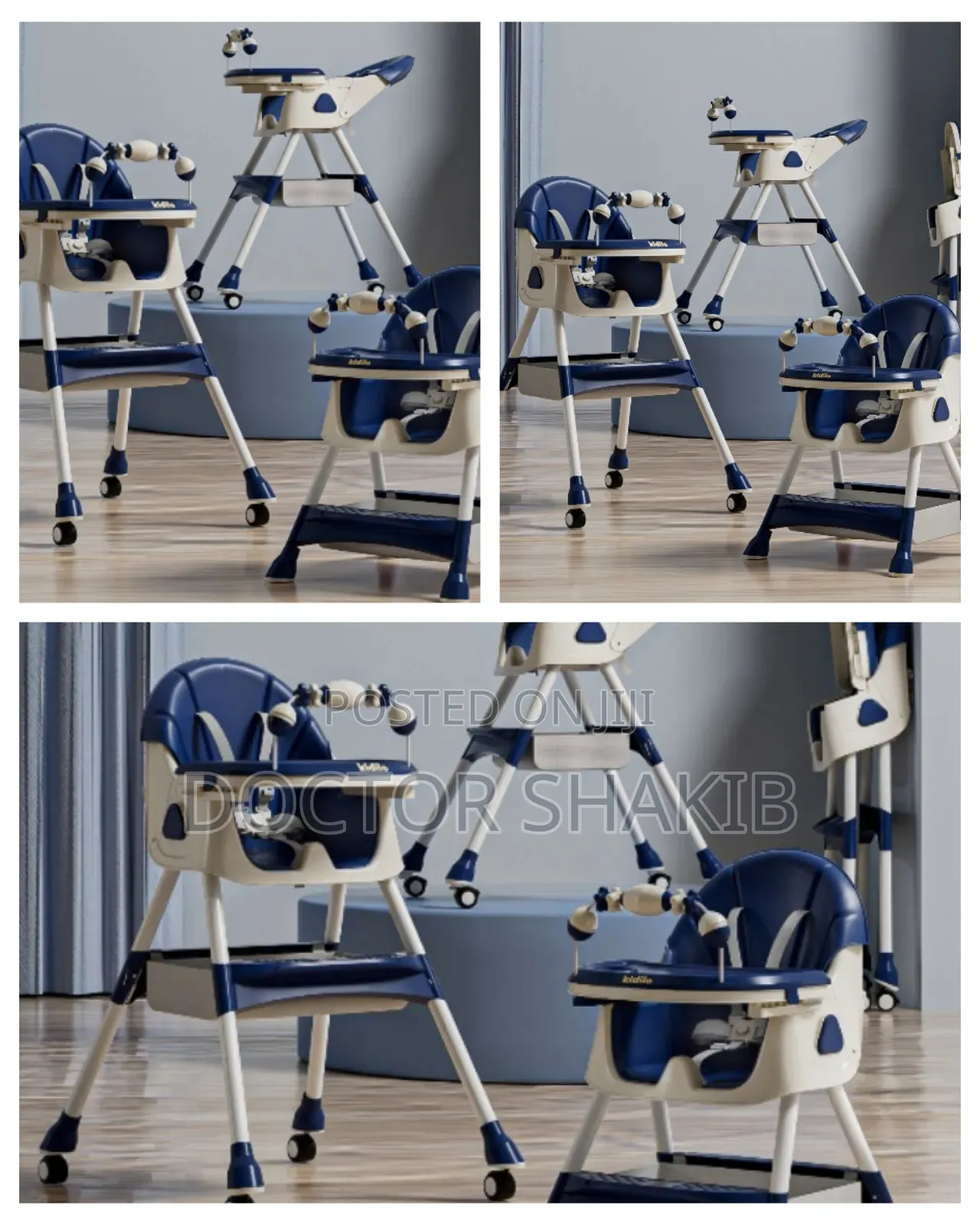New Adjustable Kids Raised Comfortable Feeding Chair