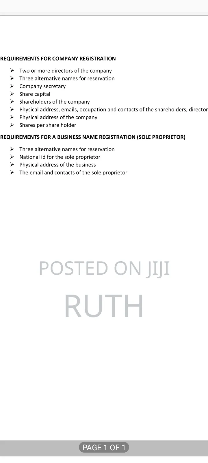 Business Registration