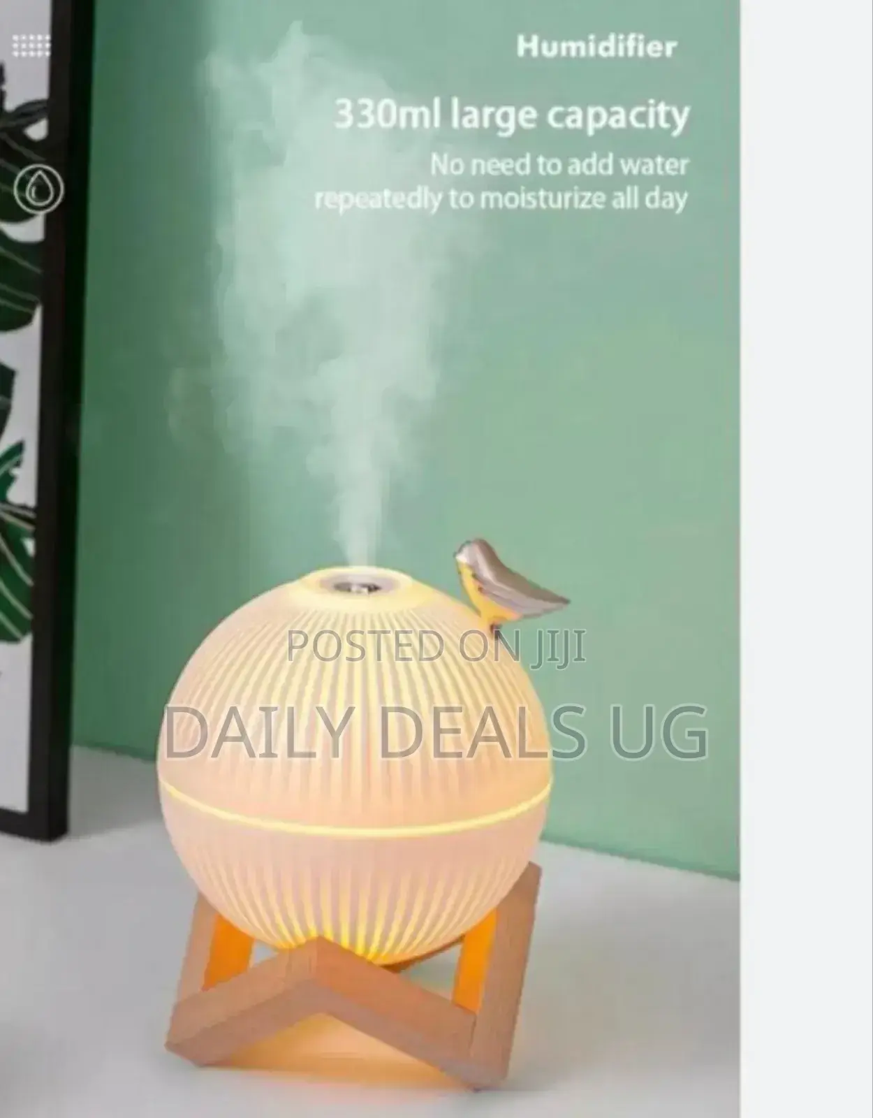 Led Humidifier With Wooden Stand
