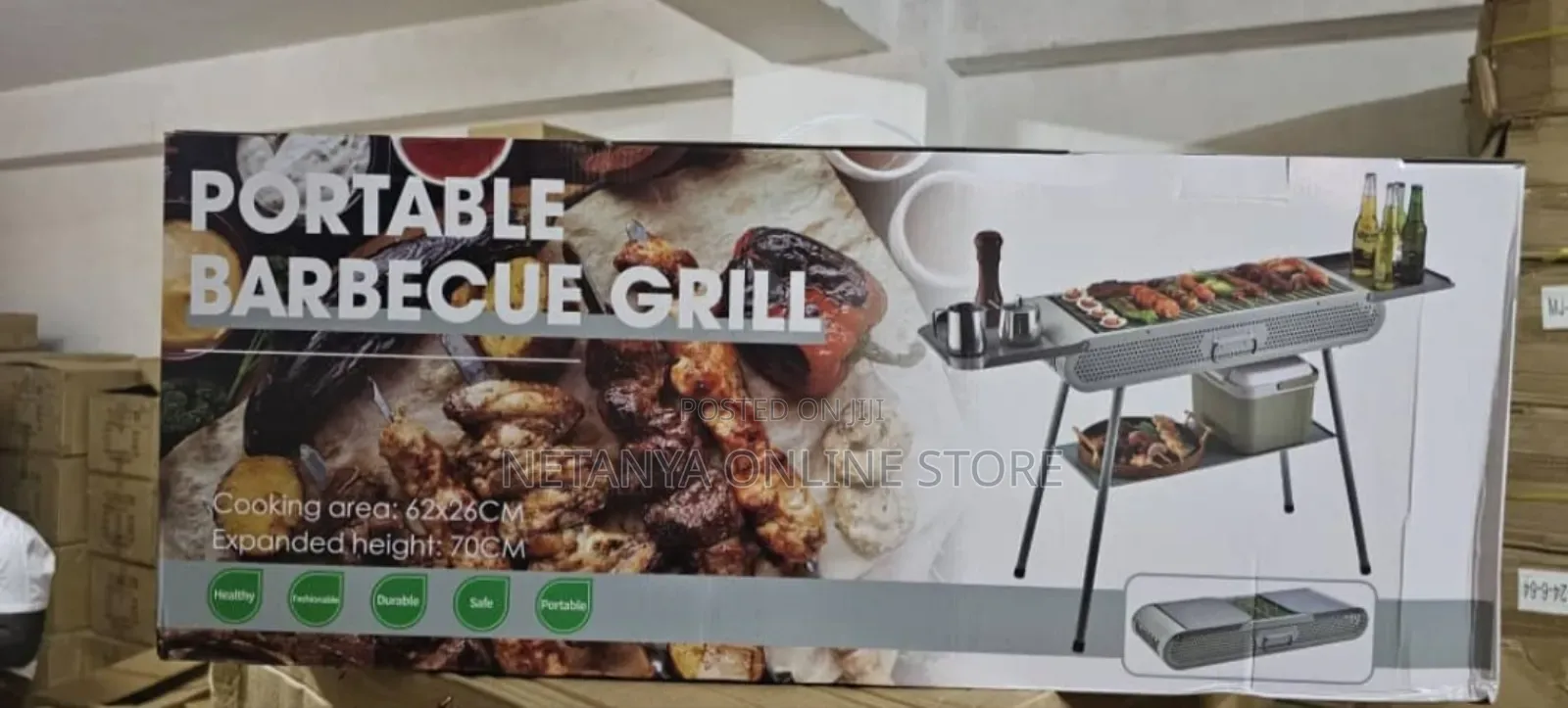 Folding Portable Barbecue Charcoal Grill