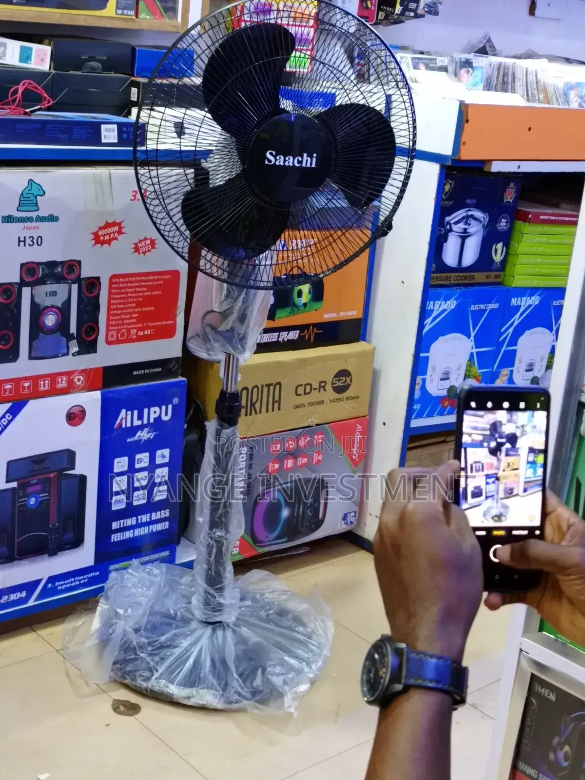 Sachi Stand Fan With 3speed