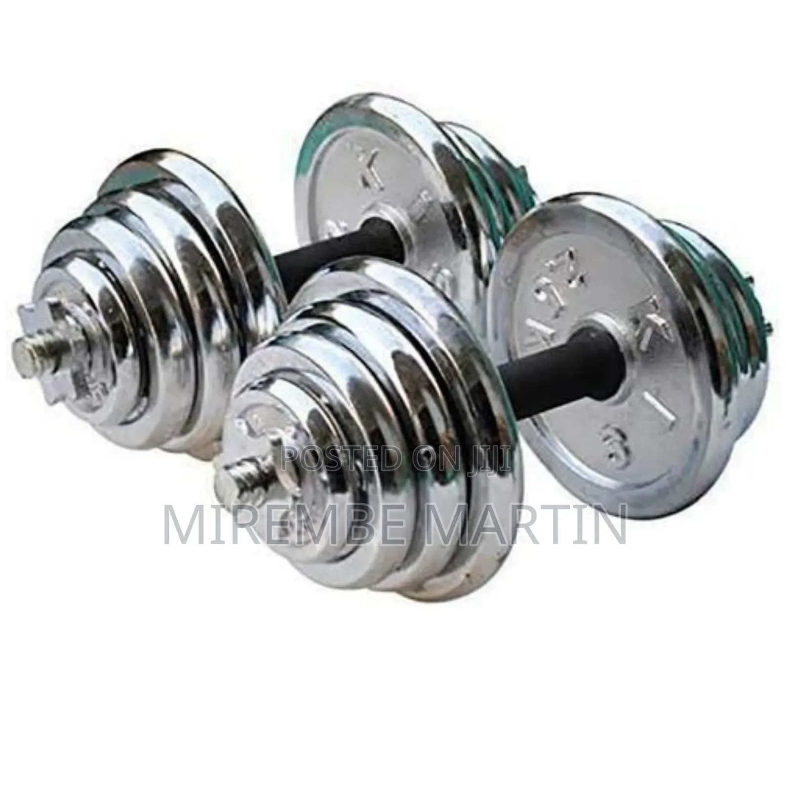 30kg Stainless Steel Adjustable Dumbbells.