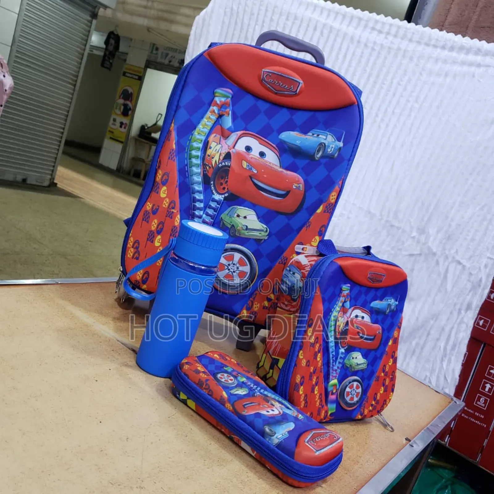 3 Piece Kids School Bag With Kids Favorite Character - Blue