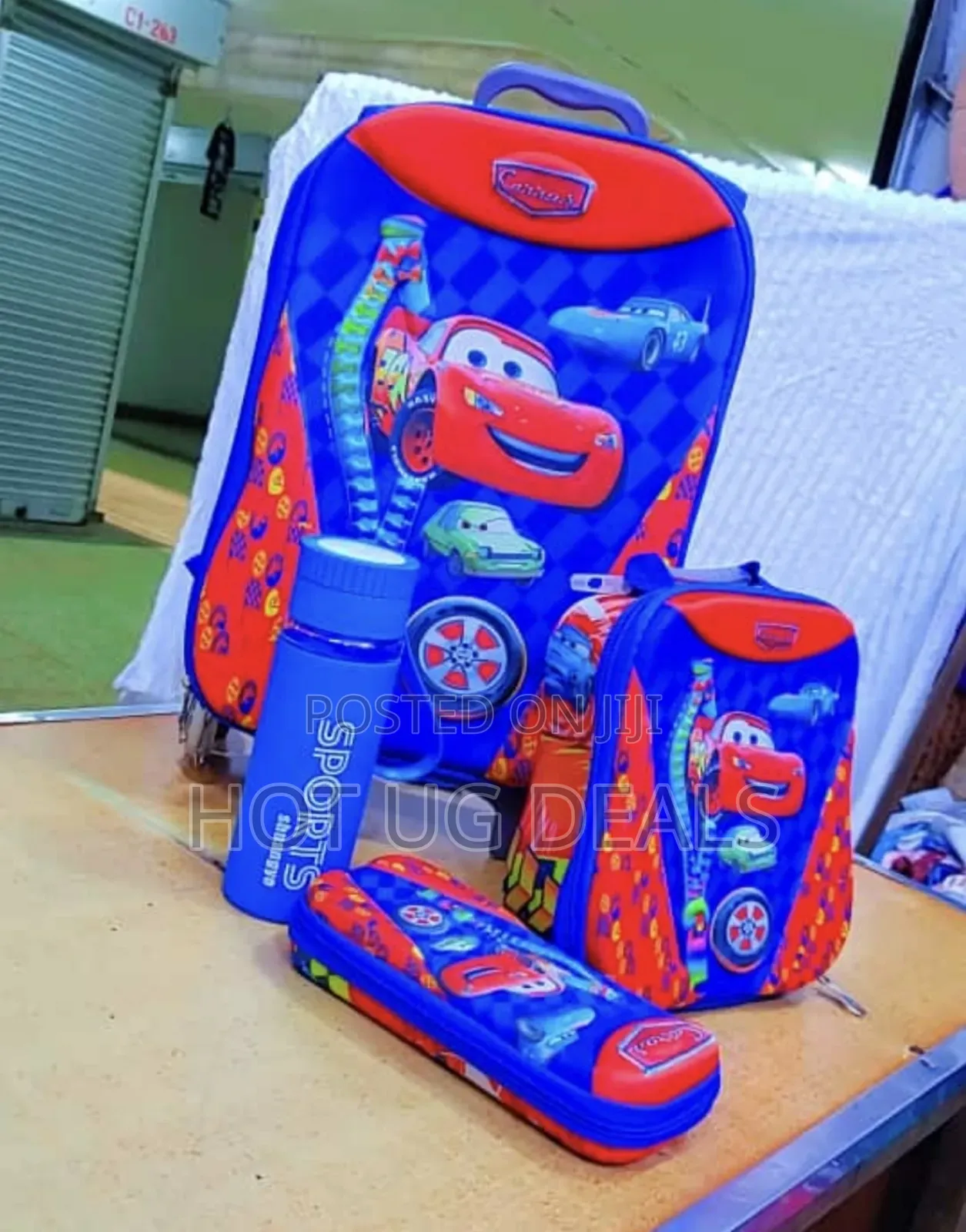 3 Piece Kids School Bag With Kids Favorite Character - Blue