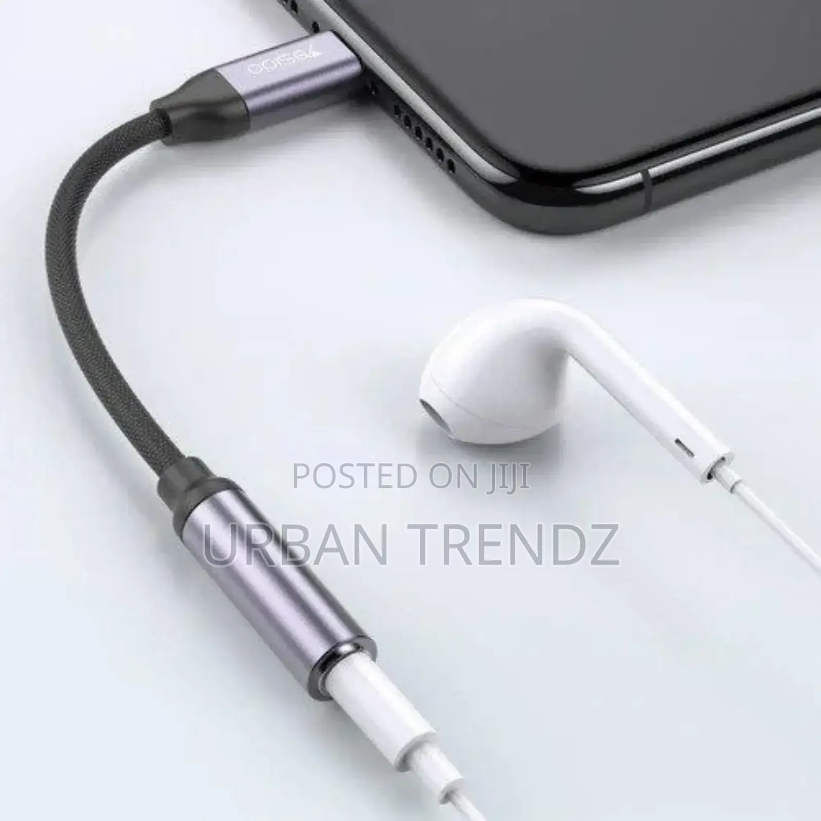 Yesido Audio Cable Lightning USB-C to 3.5MM Headphoneadapter