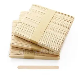 50pcs Wooden Popsicle Ice Cream Lolly Sticks Kids DIY