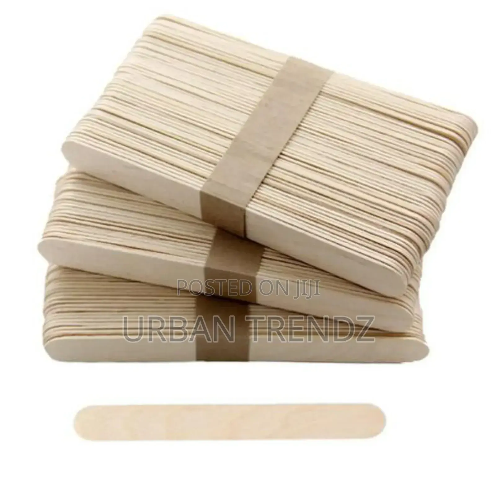 50pcs Wooden Popsicle Ice Cream Lolly Sticks Kids DIY