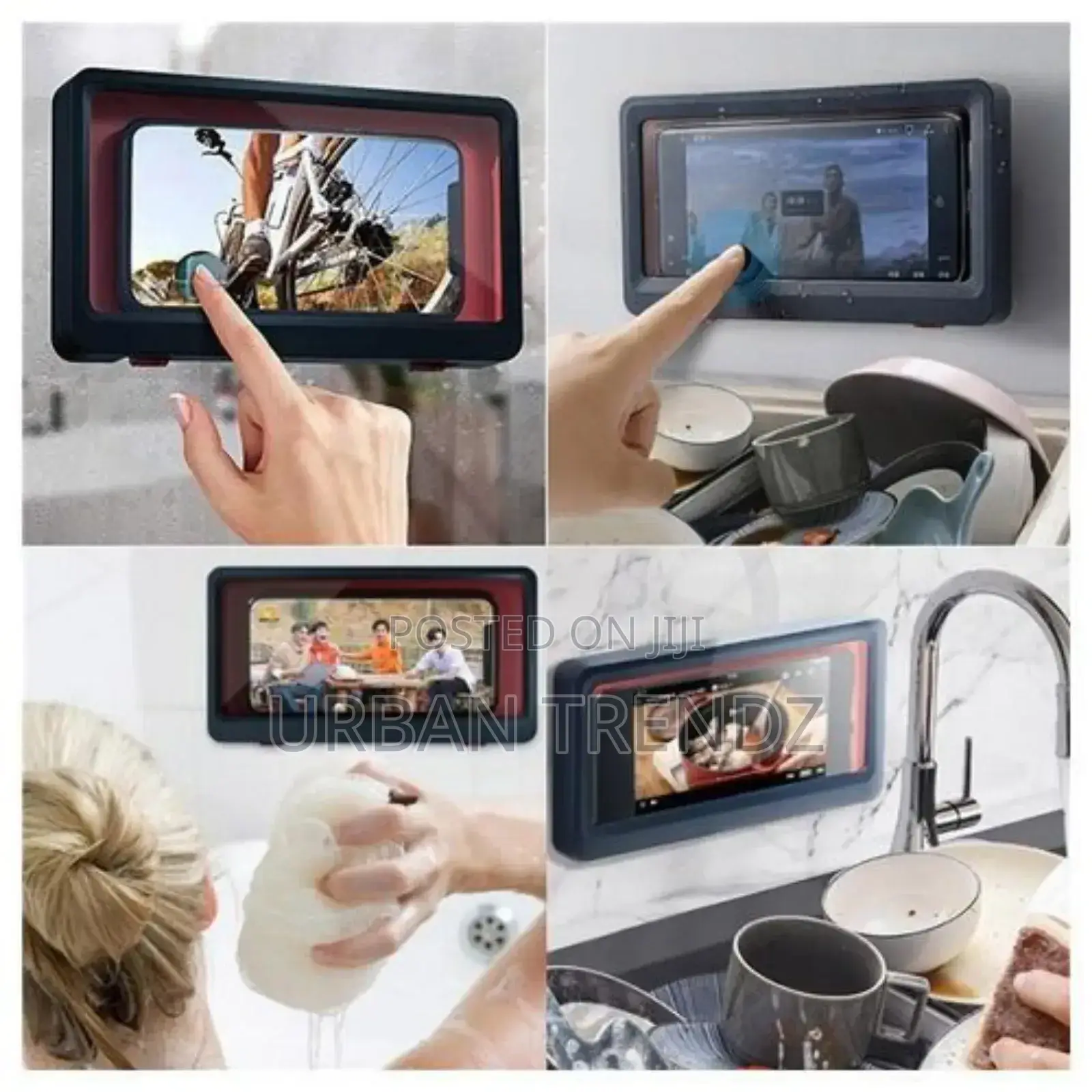 Anti-Slip Shower Phone Holder Waterproof Touch Screen