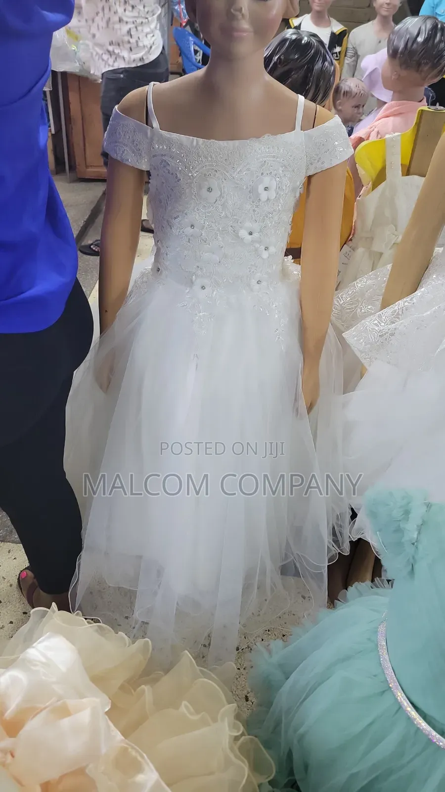 Girls Party Dresses White.