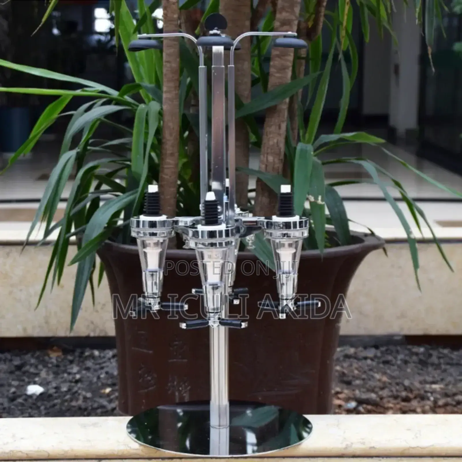 4bottle Bar Butler/Holder for Liquor/Spirits/Wine Dispenser