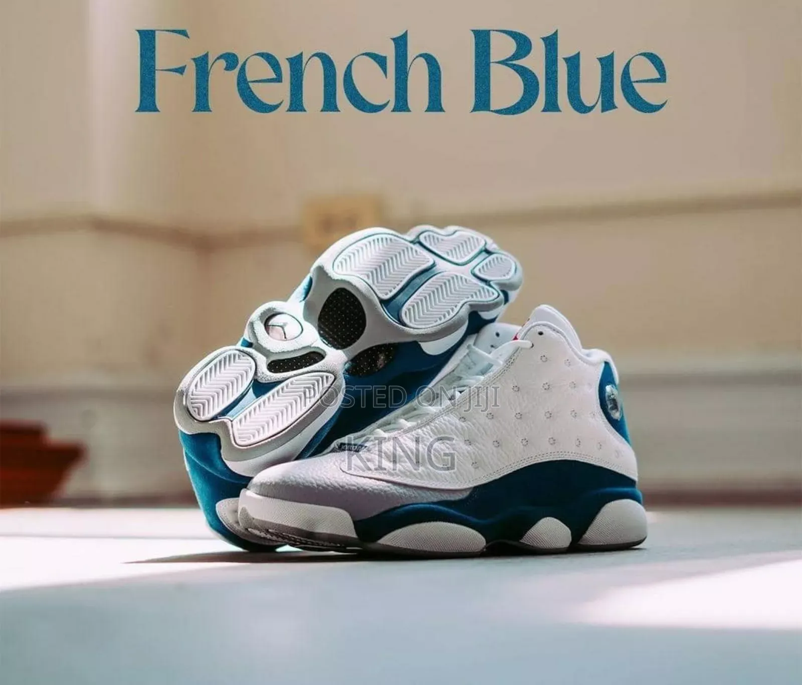 Air Jordan 13 Retro French Blue Sneakers Cozy
