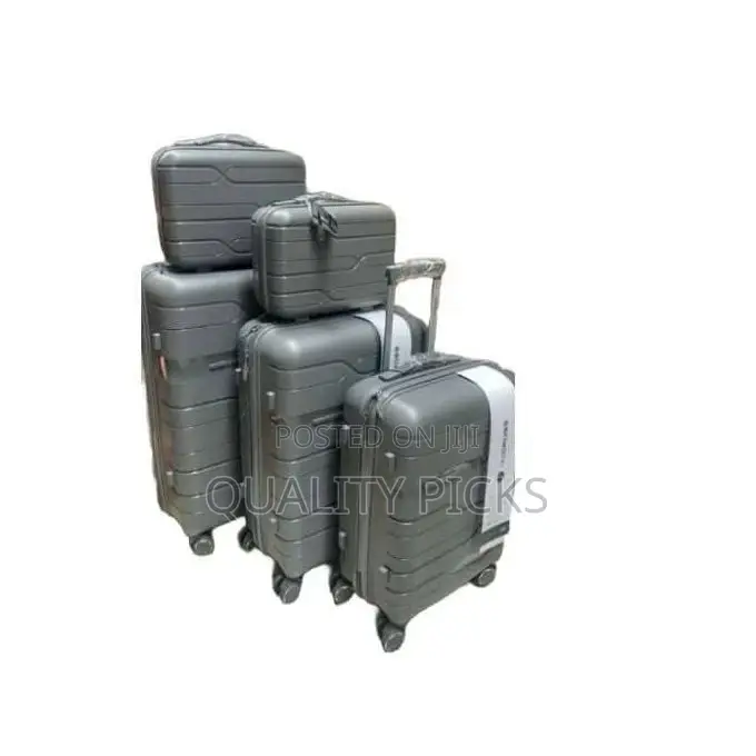 5 Piece Luggage Set Hardside Polypropylene Suitcase