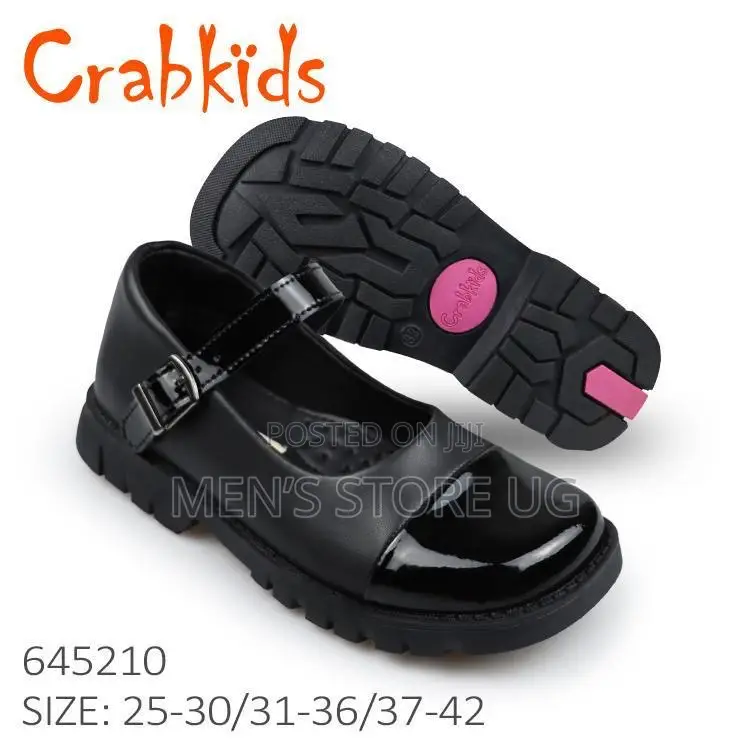 Crabkids Girls Genuine School Shoes