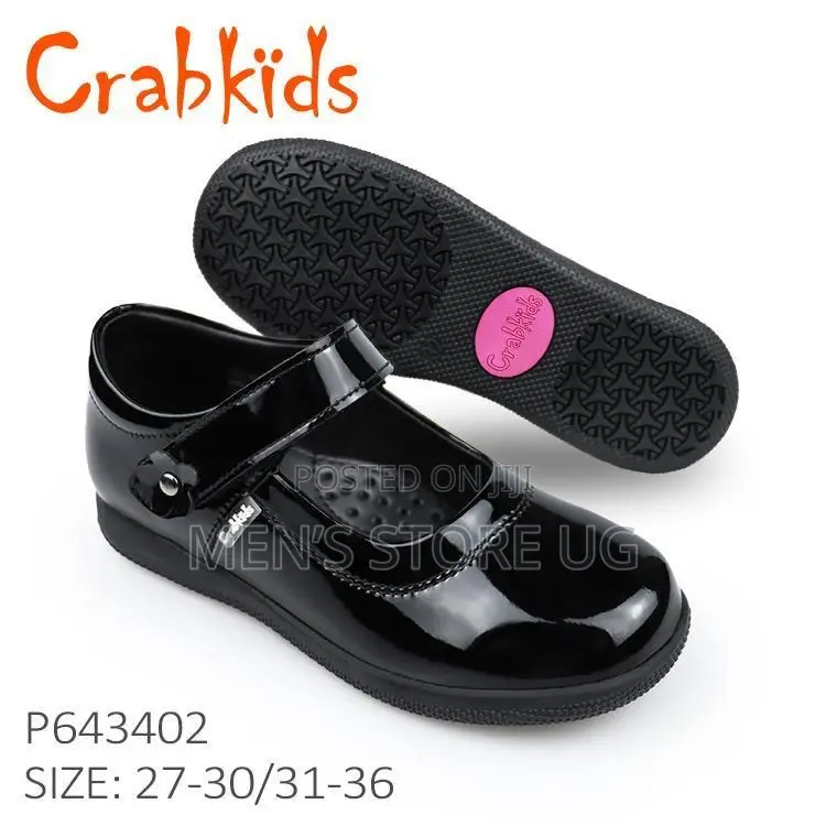 Crabkids Girls Genuine School Shoes