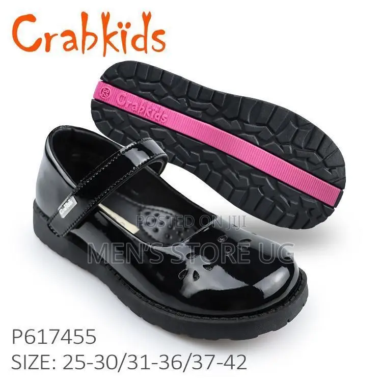 Crabkids Girls Genuine School Shoes