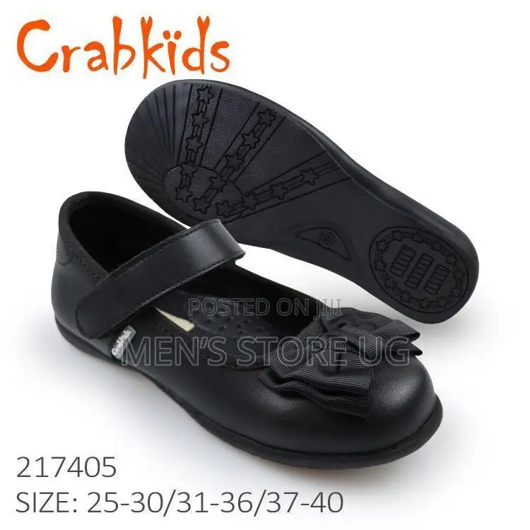 Crabkids Girls Genuine School Shoes