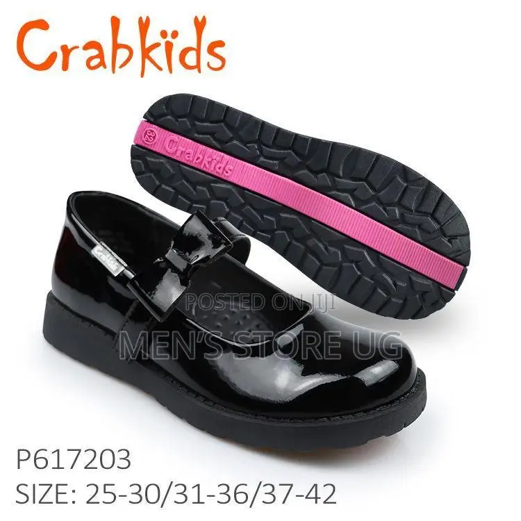 Crabkids Girls Genuine School Shoes