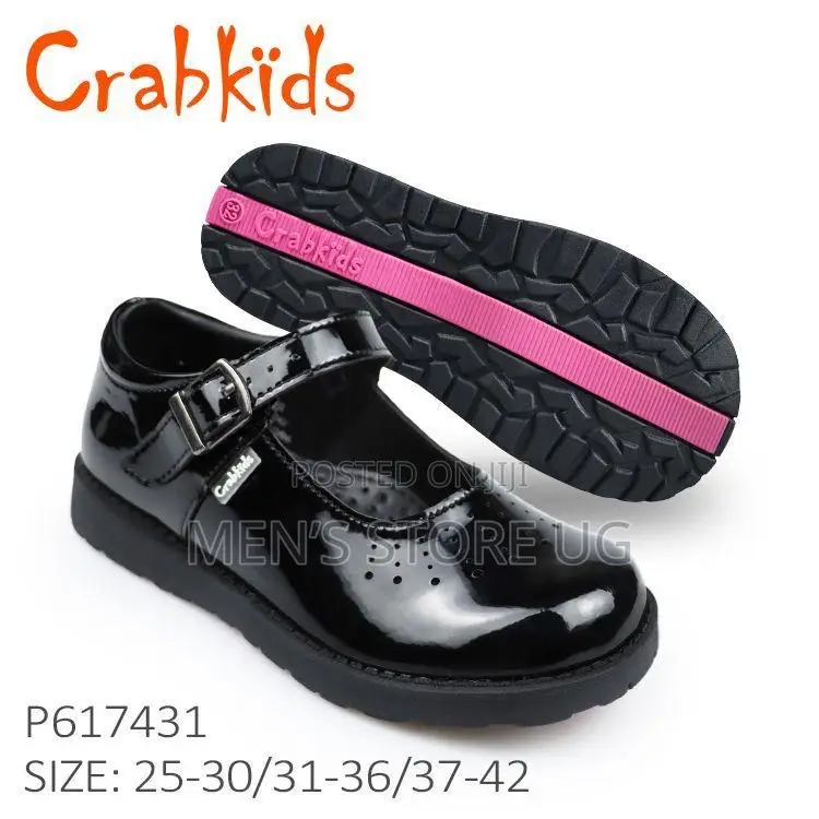 Crabkids Girls Genuine School Shoes