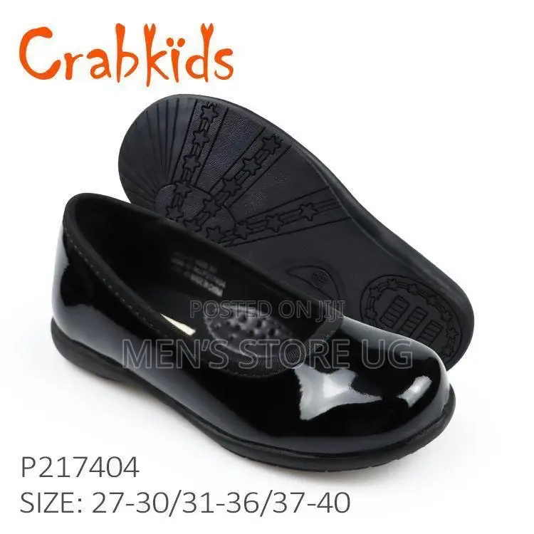 Crabkids Girls Genuine School Shoes
