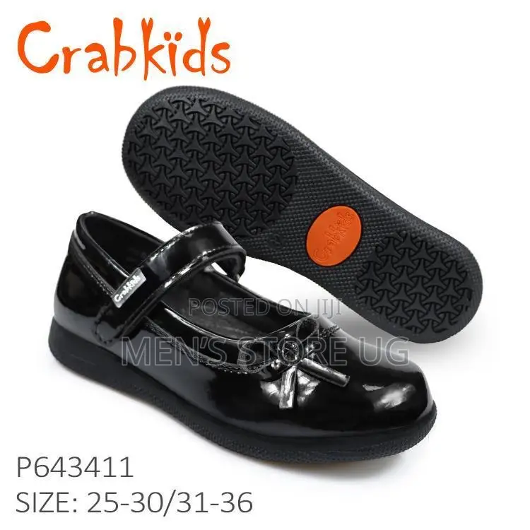 Crabkids Girls Genuine School Shoes