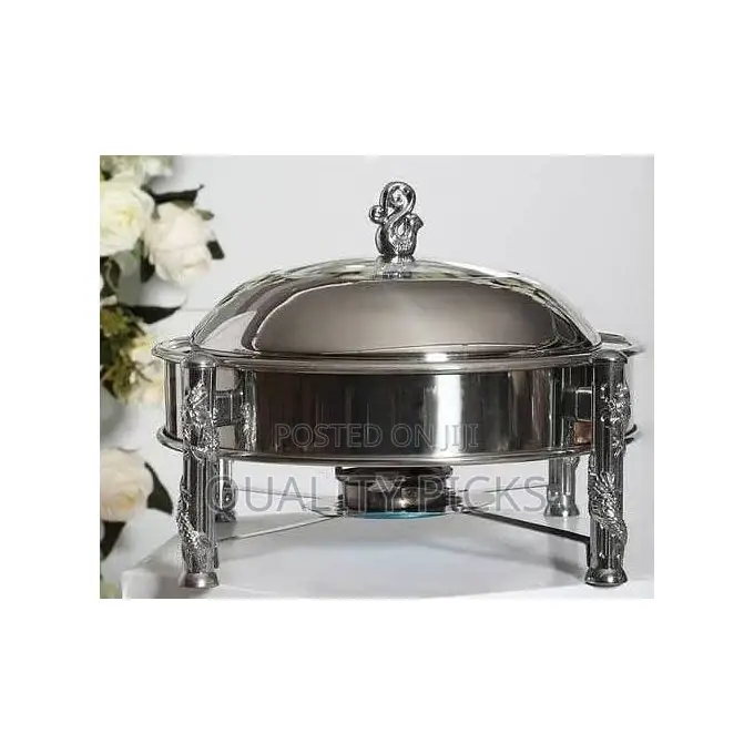 26CM Stainless Steel Small Round Chafing Dish Food Warmer