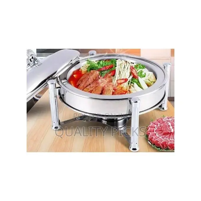 26CM Stainless Steel Small Round Chafing Dish Food Warmer