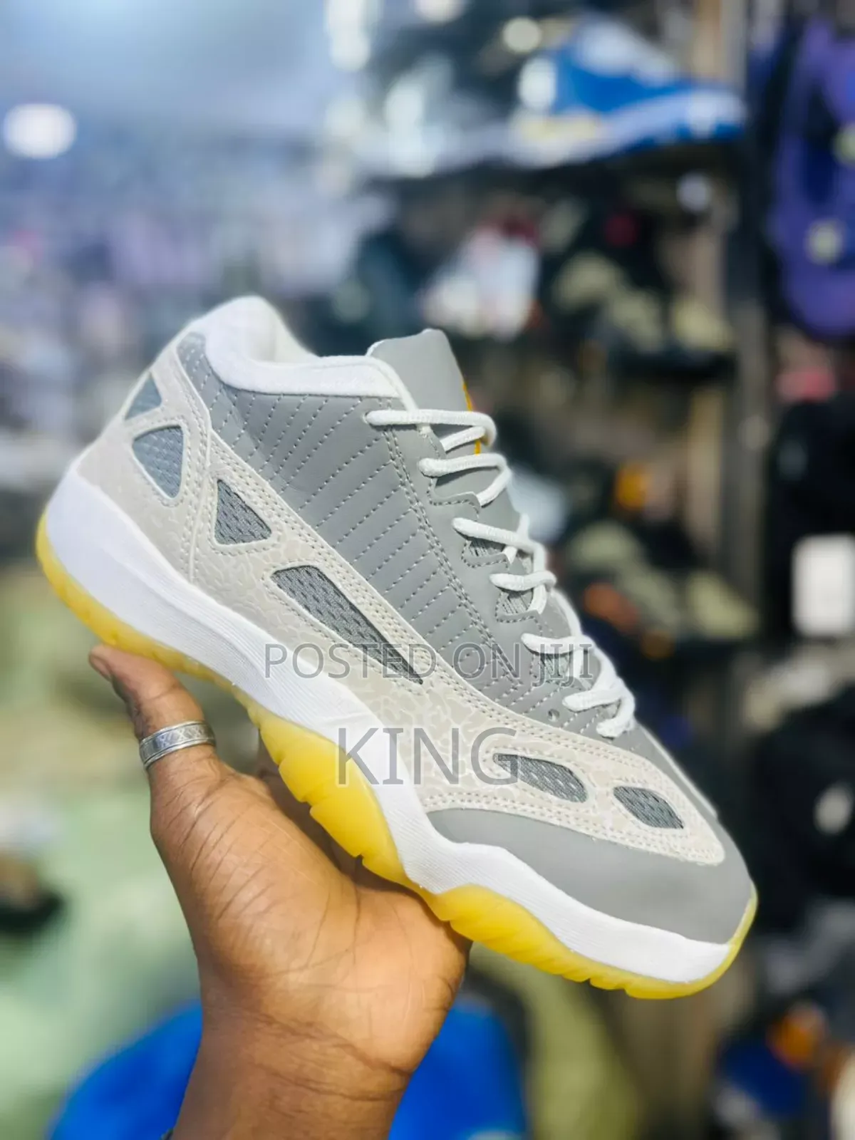 Air Jordan 11 Retro Low IE 'Silver/Zest' Sneakers Loxy